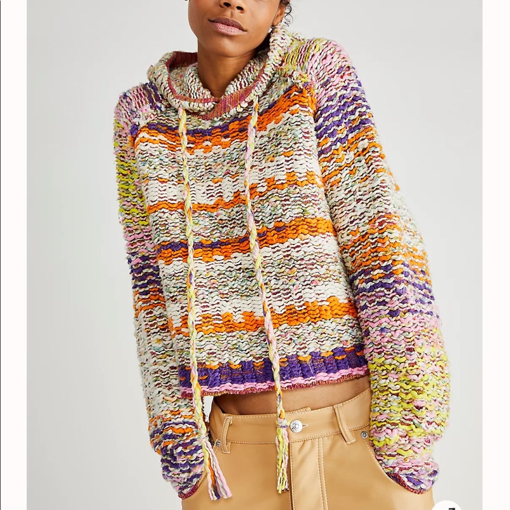 Free People Winter Bright Hoodie NWT XS
